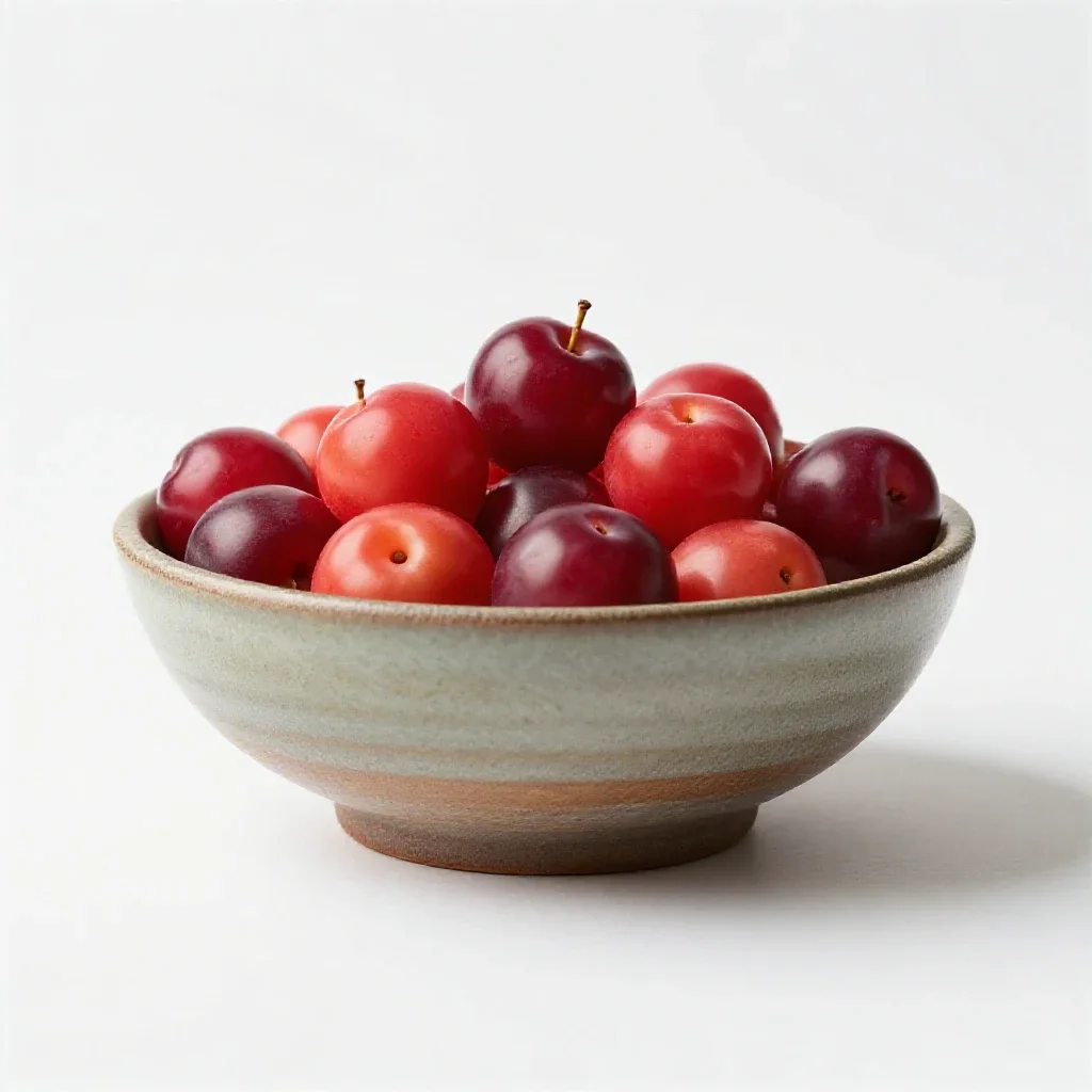 Carissa plum isolated on a white background