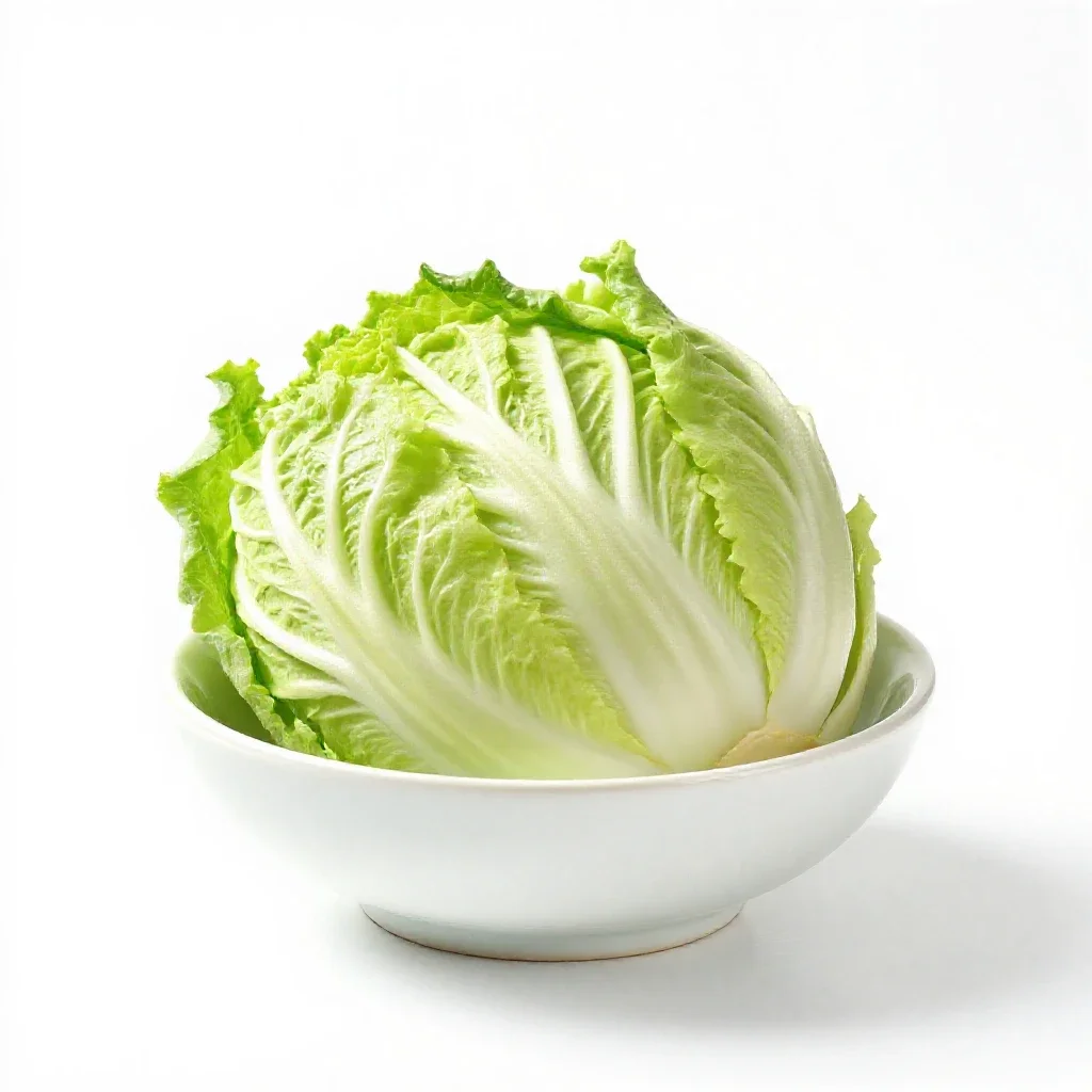 Celtuce isolated on a white background