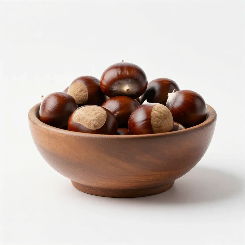Chestnut isolated on a white background