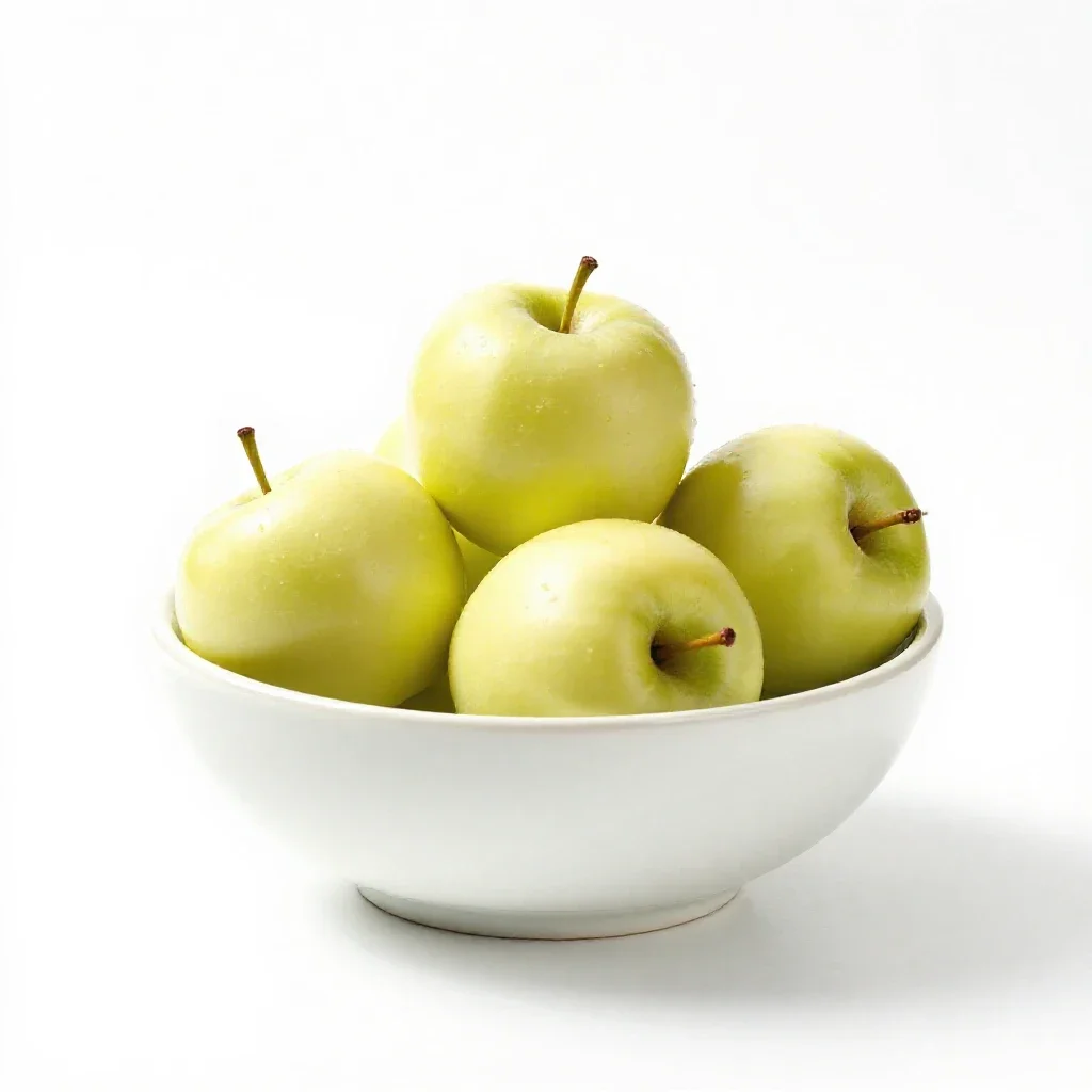 Crab apple isolated on a white background