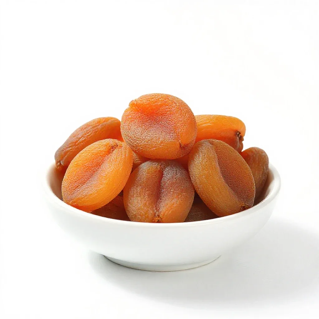Dried apricot isolated on a white background