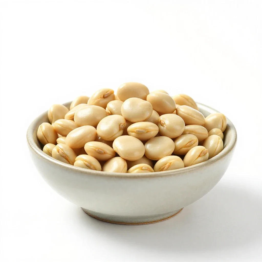 Fava bean isolated on a white background