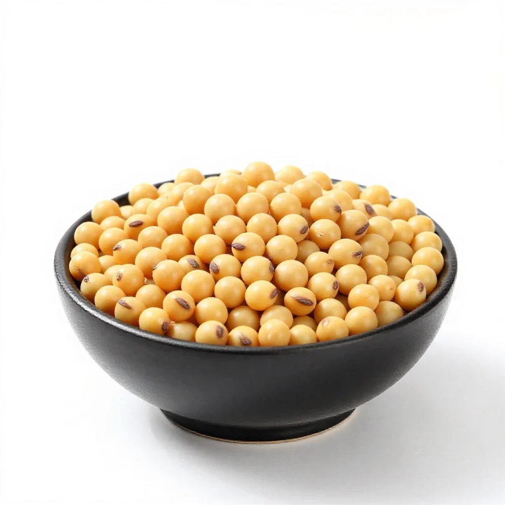 Field soybean isolated on a white background