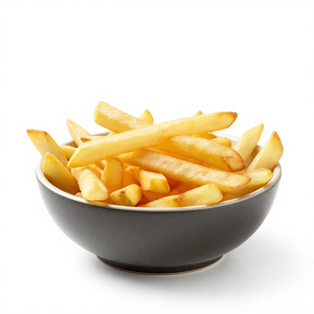 French fries isolated on a white background