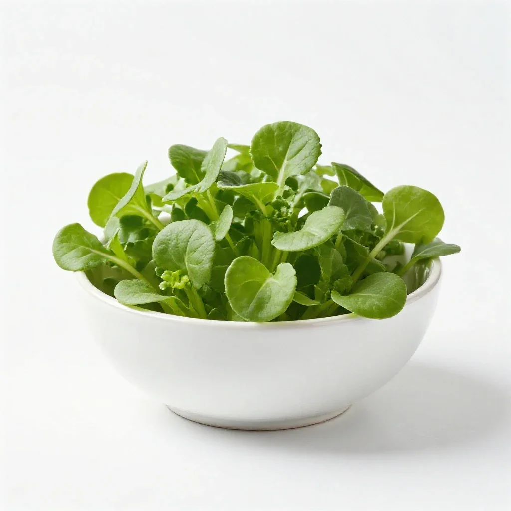 Garden cress isolated on a white background