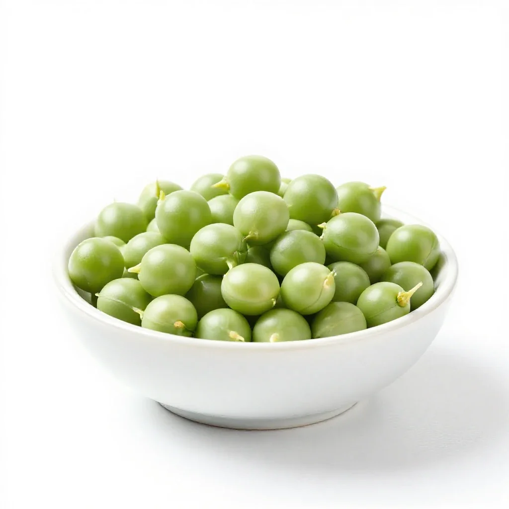 Garden pea isolated on a white background