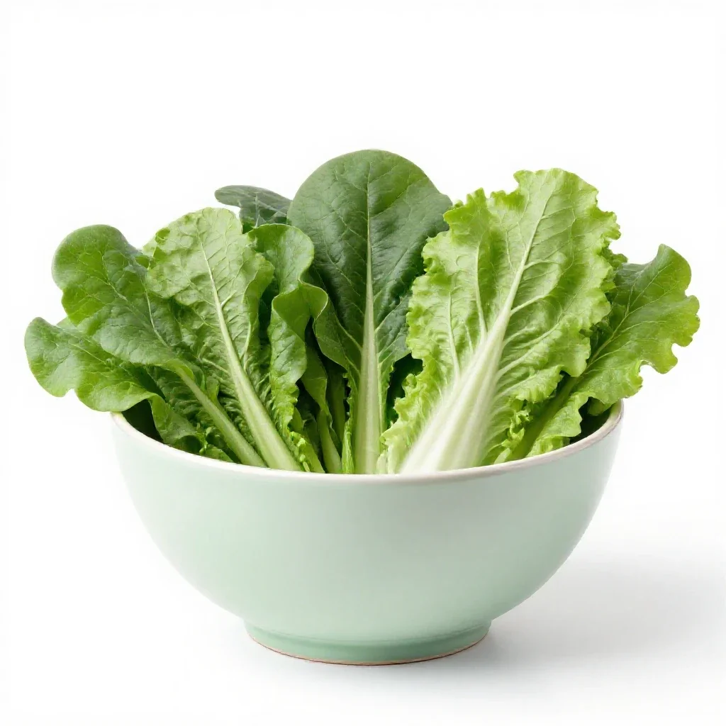 Greens isolated on a white background