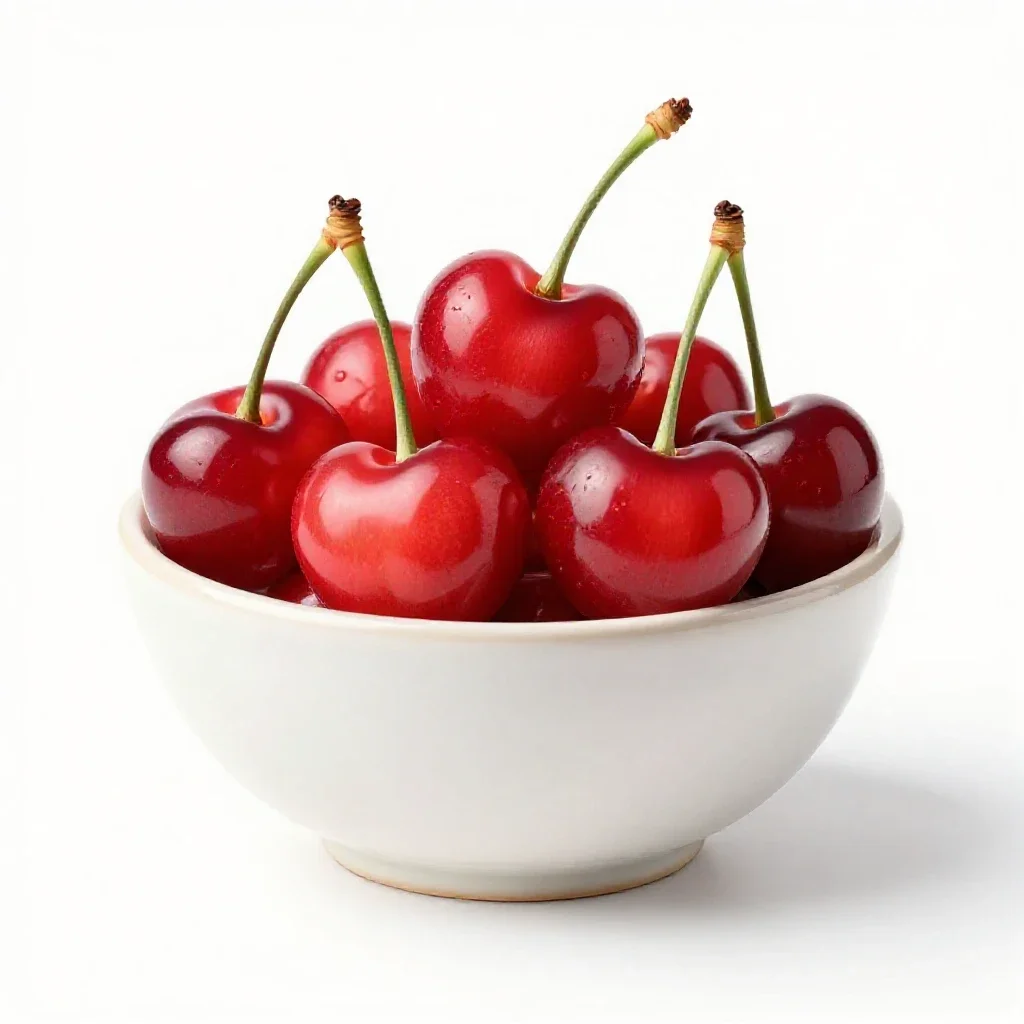 Heart cherry isolated on a white background