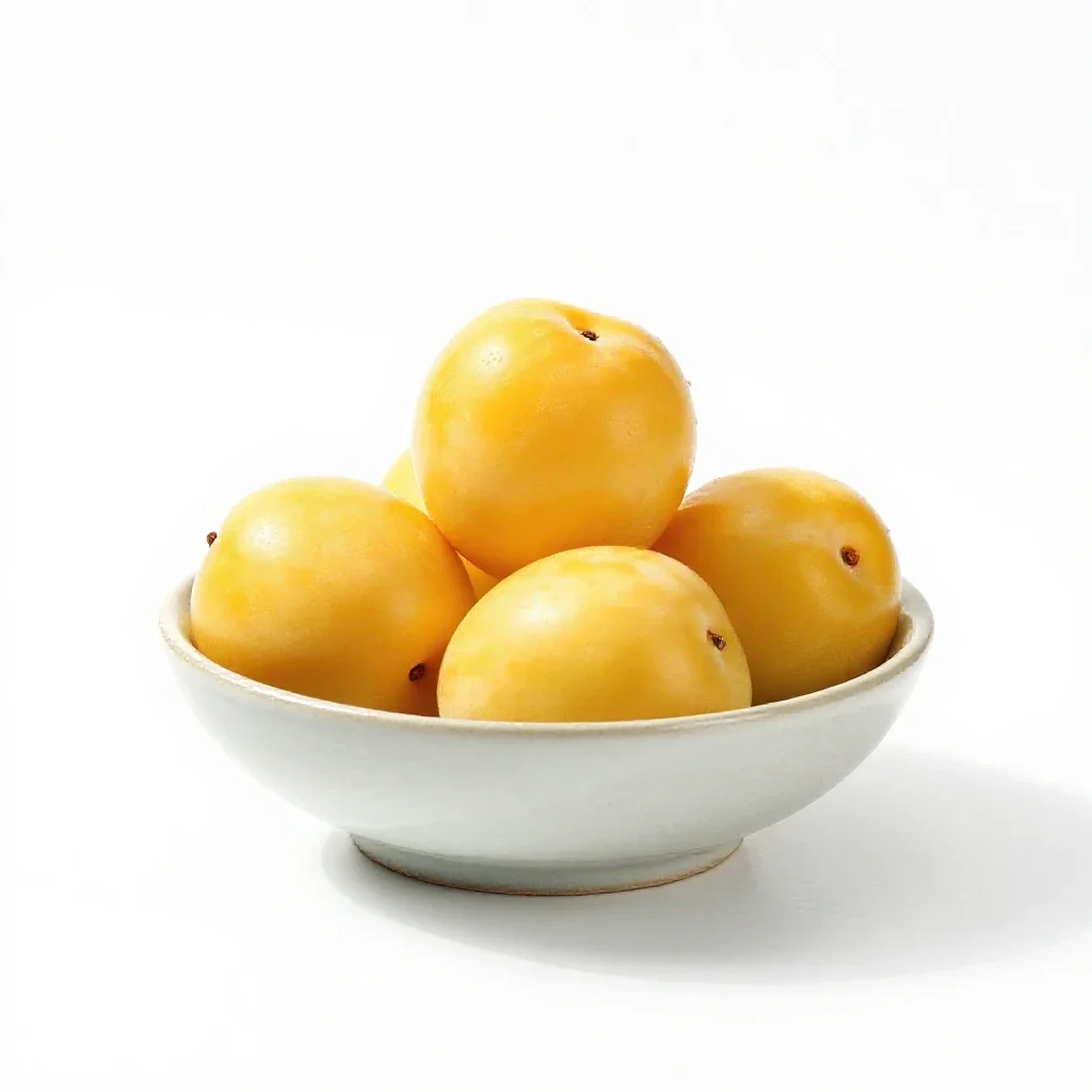 Hog plum isolated on a white background