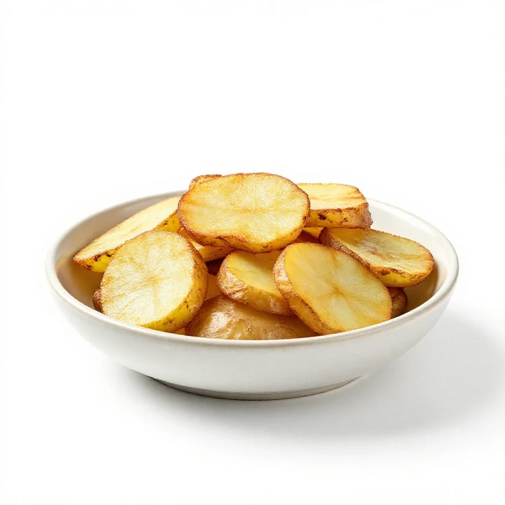 Home fries isolated on a white background