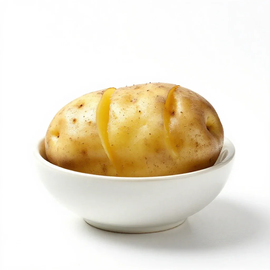 Jacket potato isolated on a white background