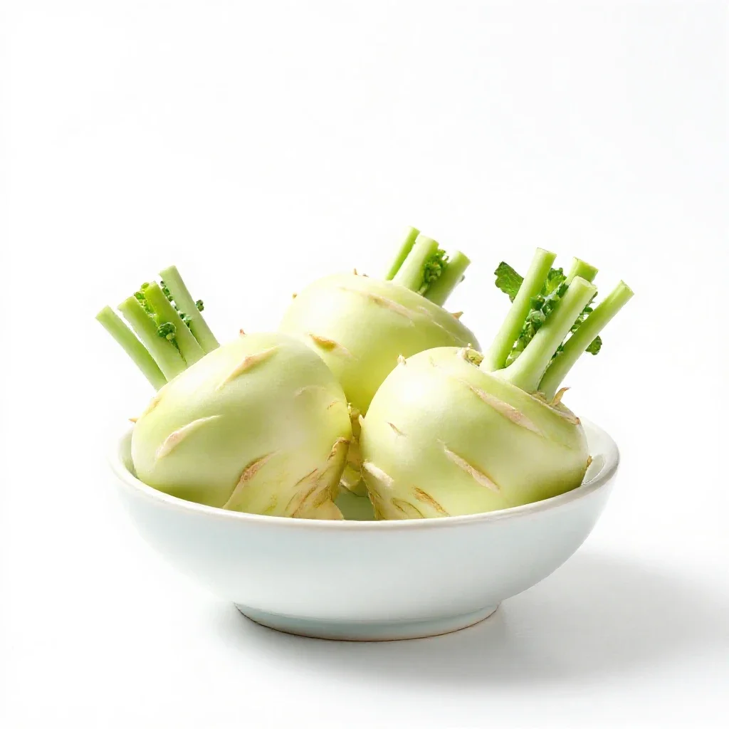 Kohlrabi isolated on a white background