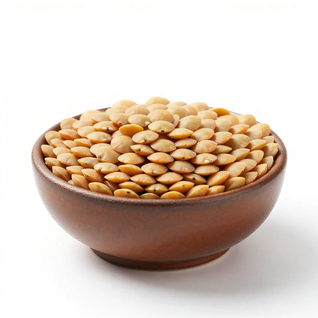Lentil isolated on a white background