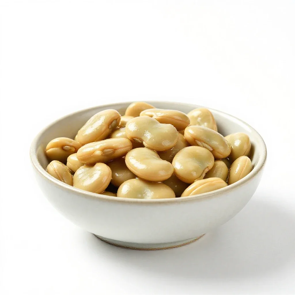 Lima bean isolated on a white background