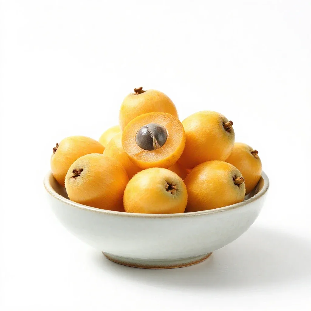 Loquat isolated on a white background