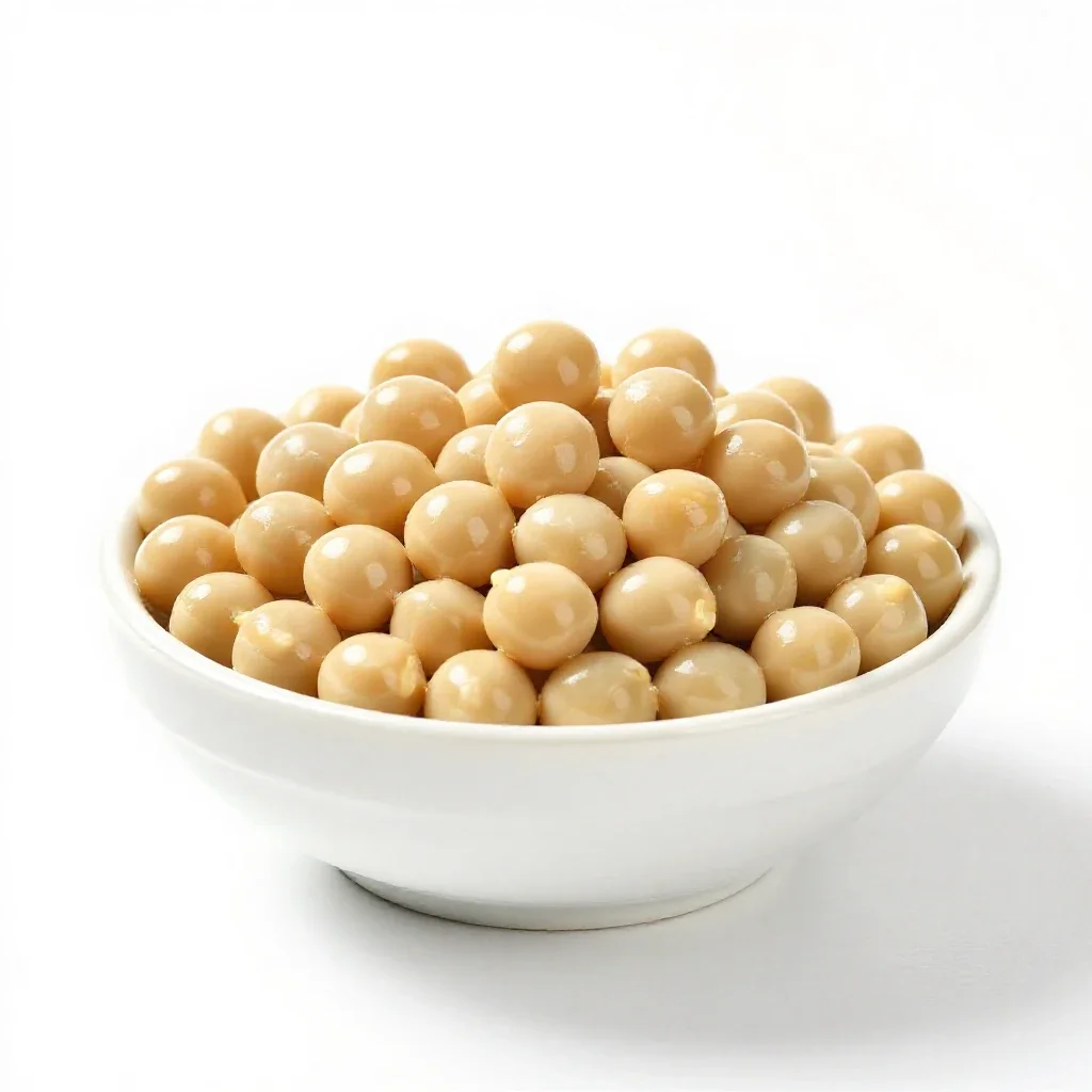Marrowfat pea isolated on a white background