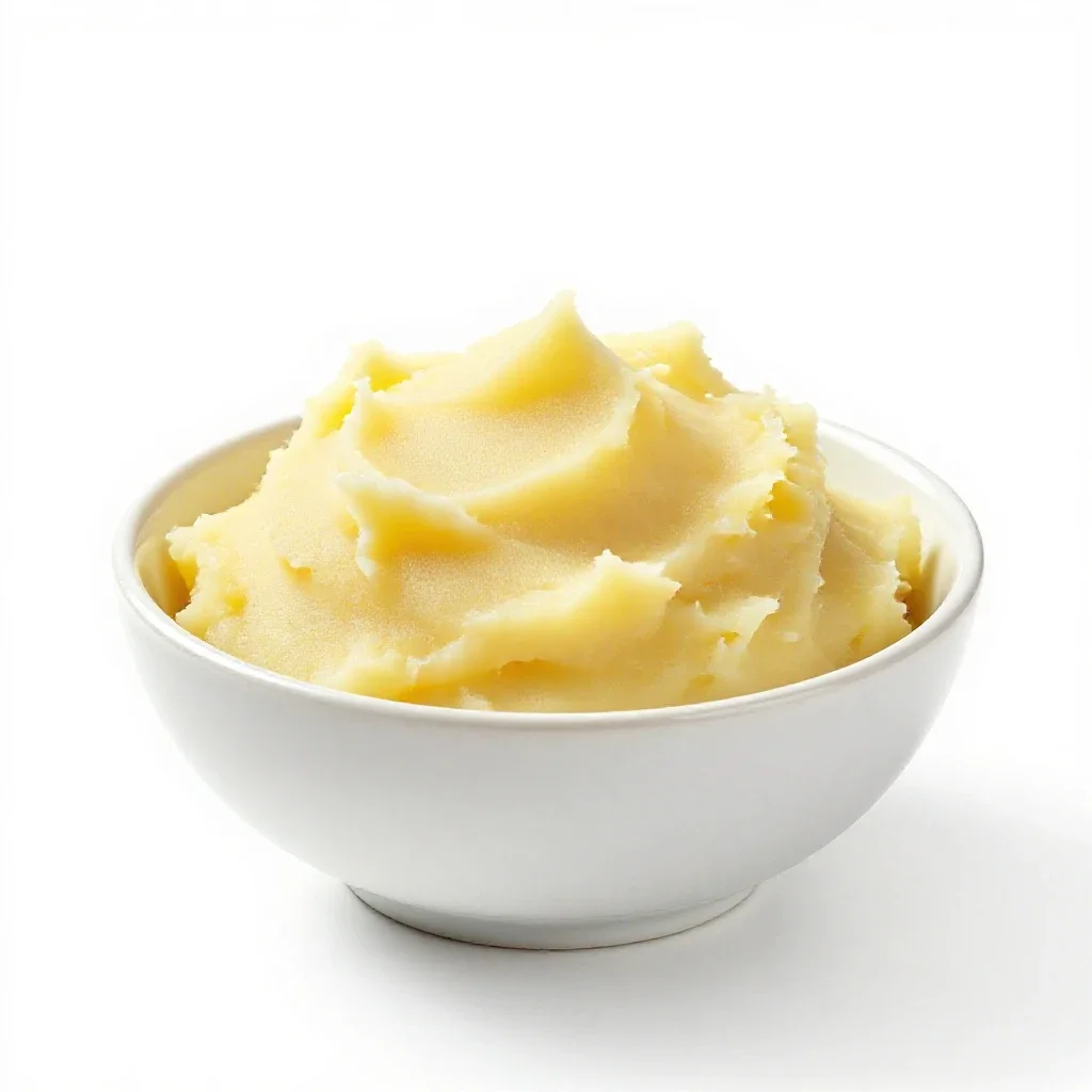 Mashed potato isolated on a white background
