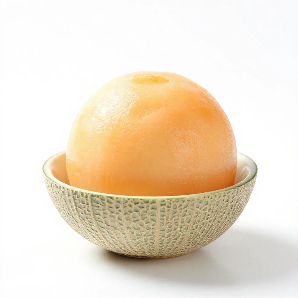 Melon ball isolated on a white background