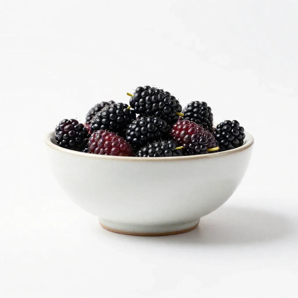Mulberry isolated on a white background