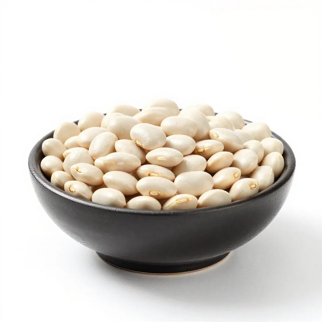 Navy bean isolated on a white background