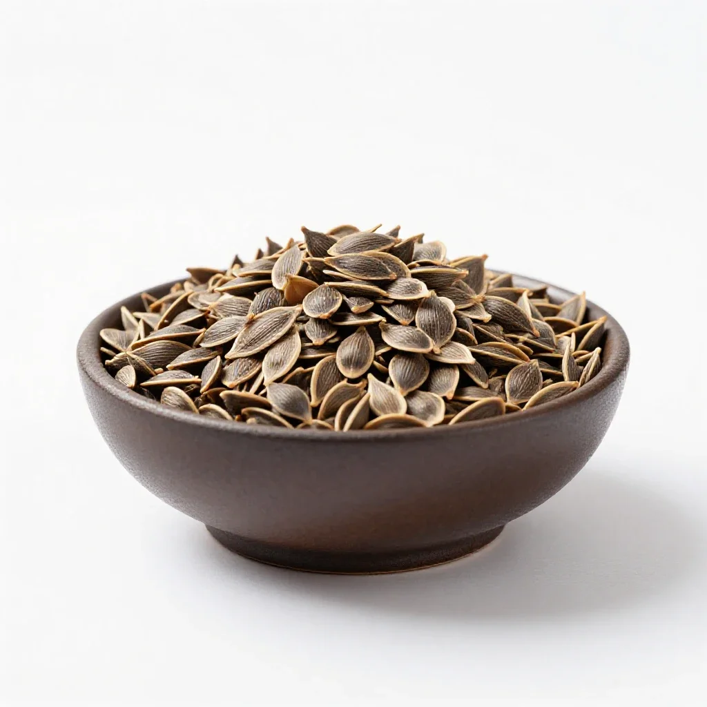Neem seed isolated on a white background