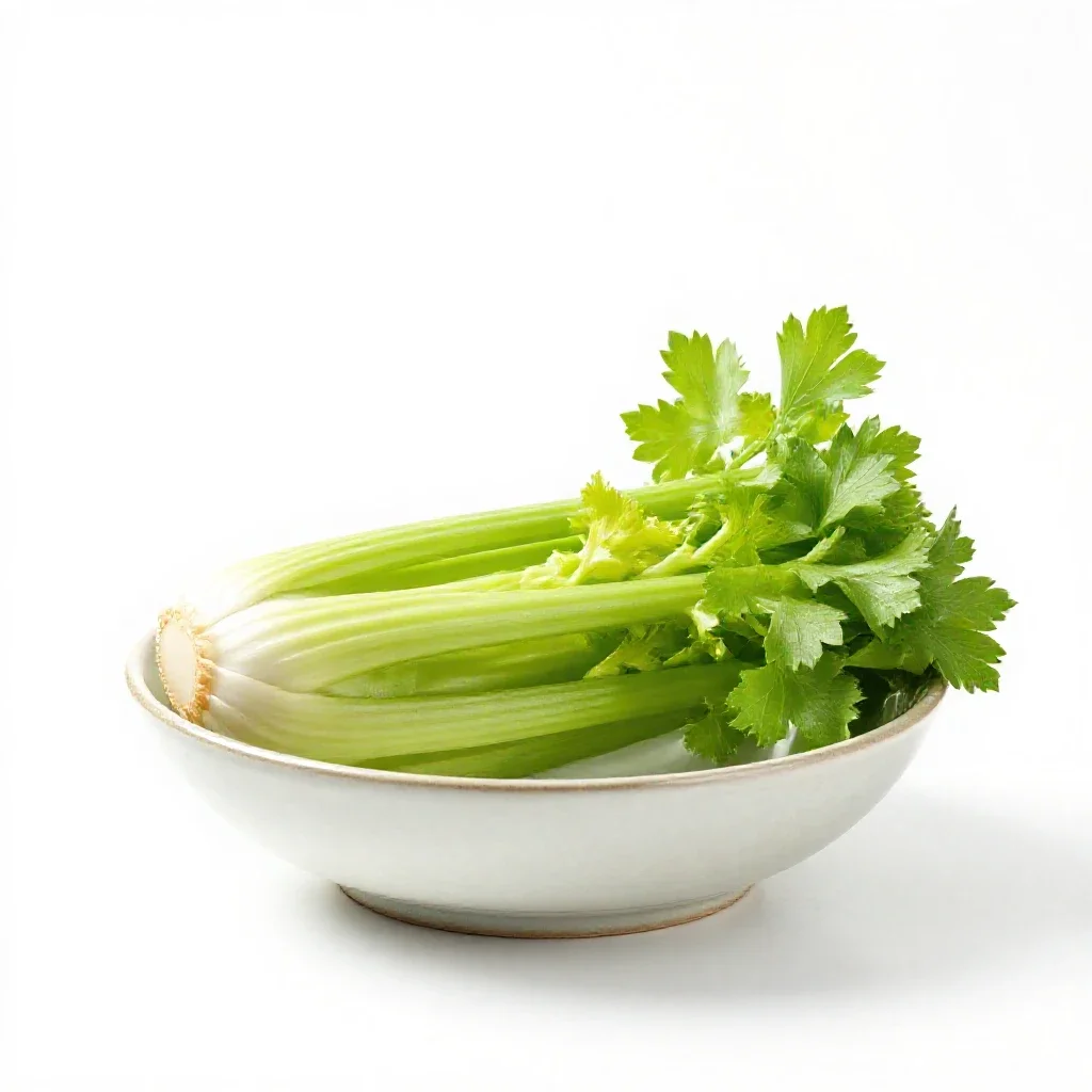 Pascal celery isolated on a white background