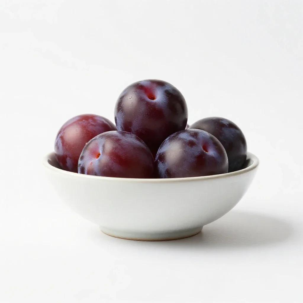 Plum isolated on a white background