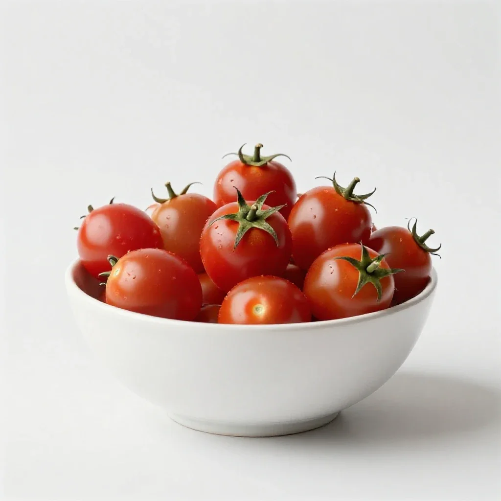 Plum tomato isolated on a white background
