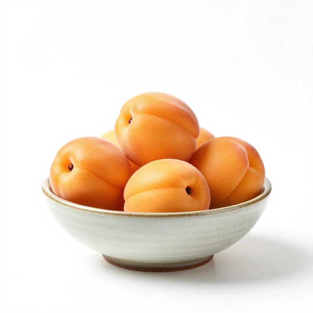Plumcot isolated on a white background