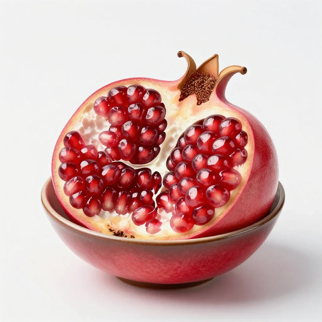 Pomegranate isolated on a white background
