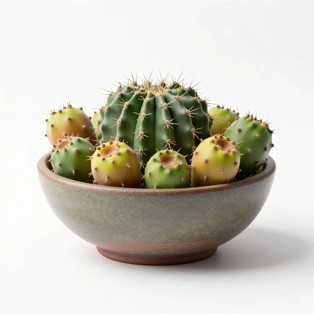 Prickly pear isolated on a white background