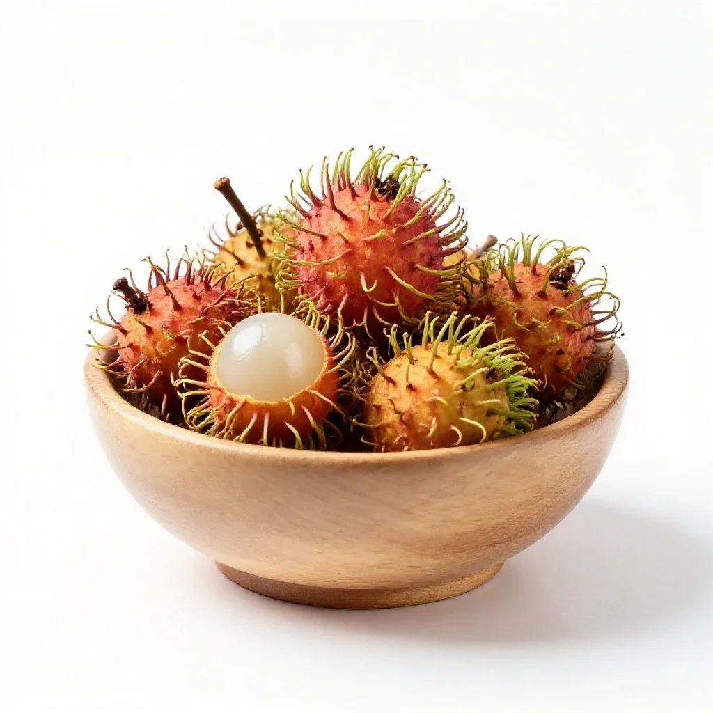 Pulasan isolated on a white background