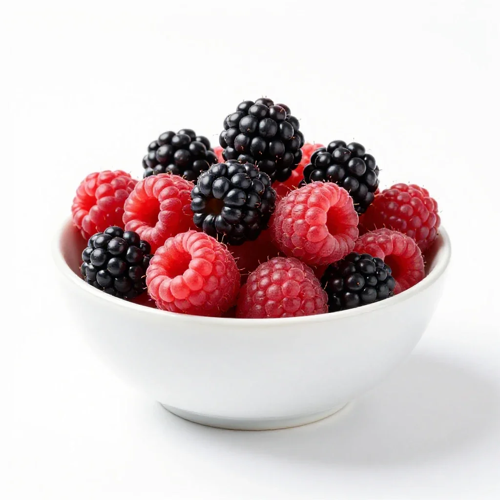 Raspberry isolated on a white background
