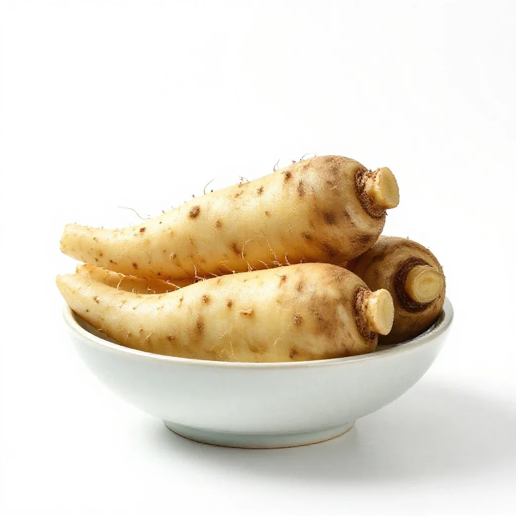 Root vegetable isolated on a white background