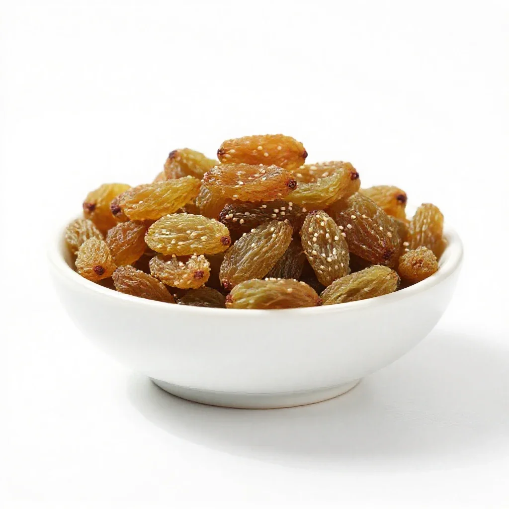 Seeded raisin isolated on a white background