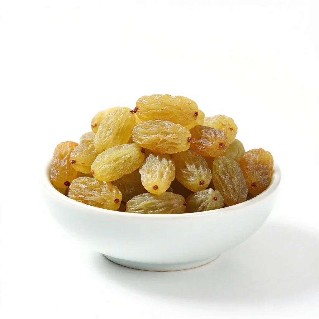 Seedless raisin isolated on a white background