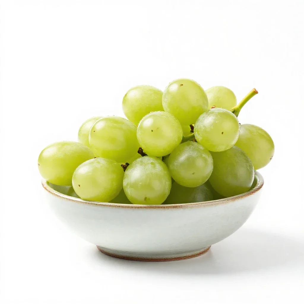 Slipskin grape isolated on a white background