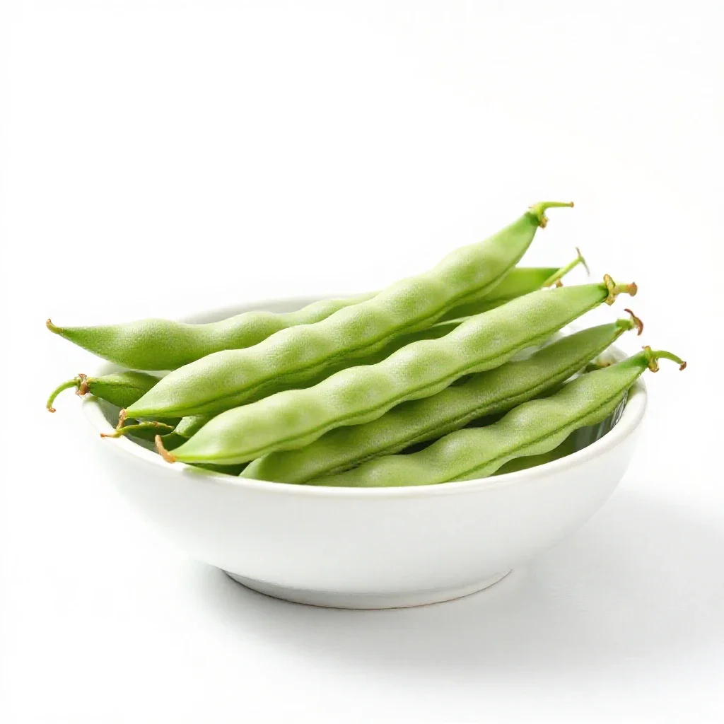 Snap bean isolated on a white background
