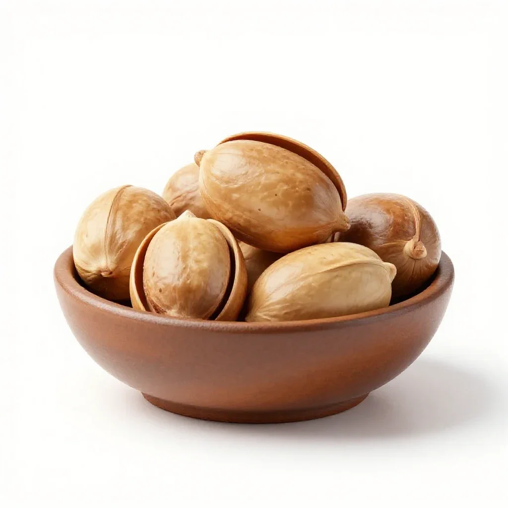 Souari nut isolated on a white background