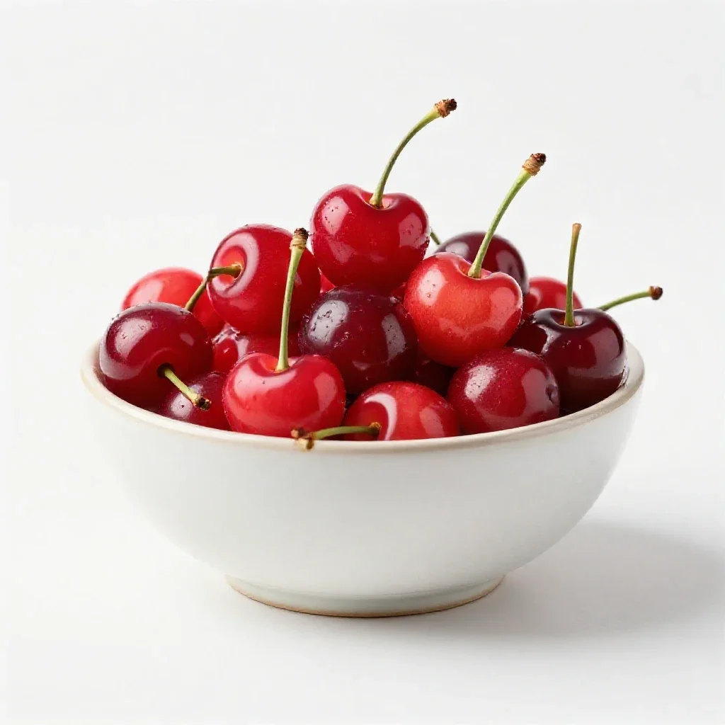 Sour cherry isolated on a white background
