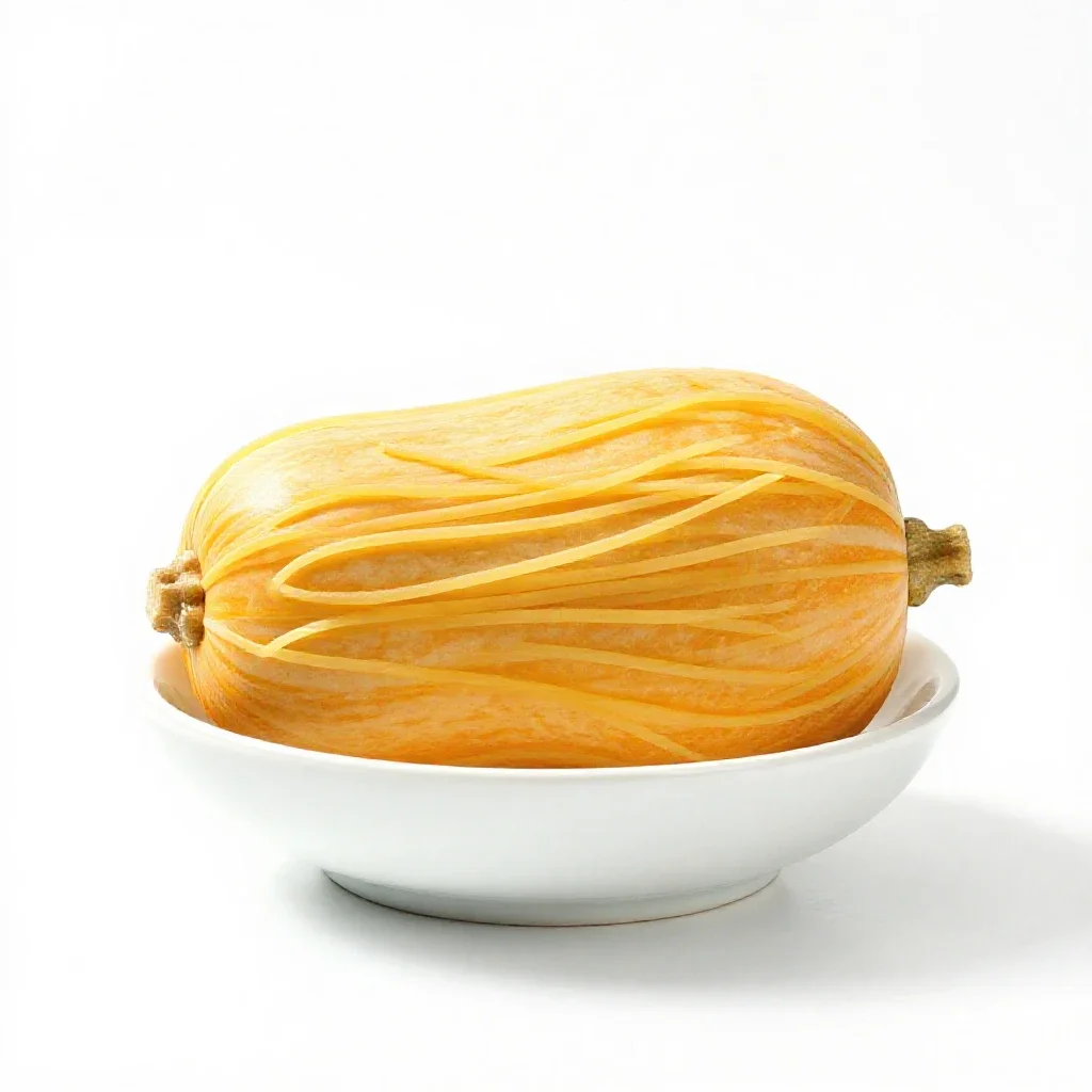 Spaghetti squash isolated on a white background