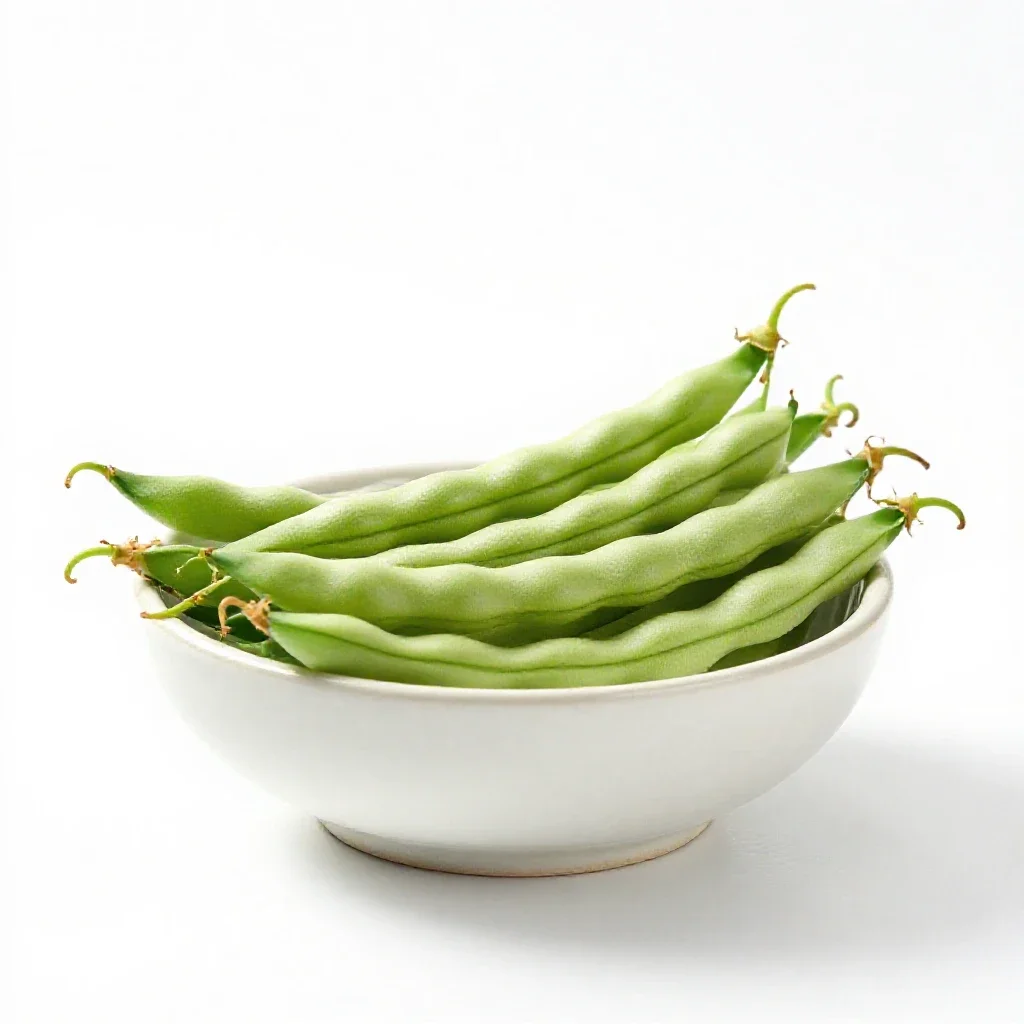 String bean isolated on a white background