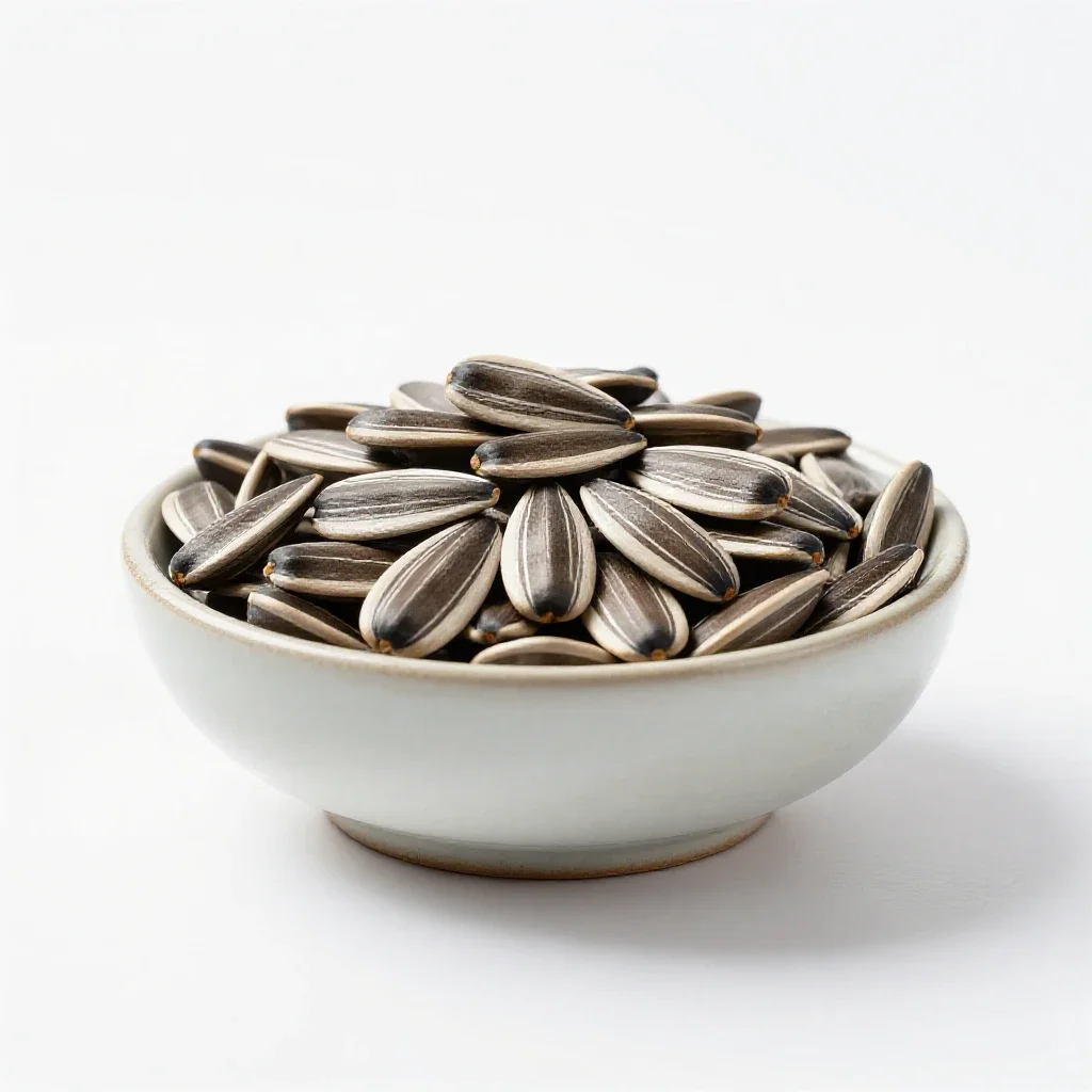Sunflower seed isolated on a white background