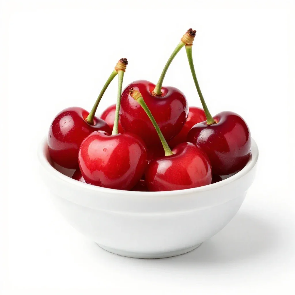 Sweet cherry isolated on a white background