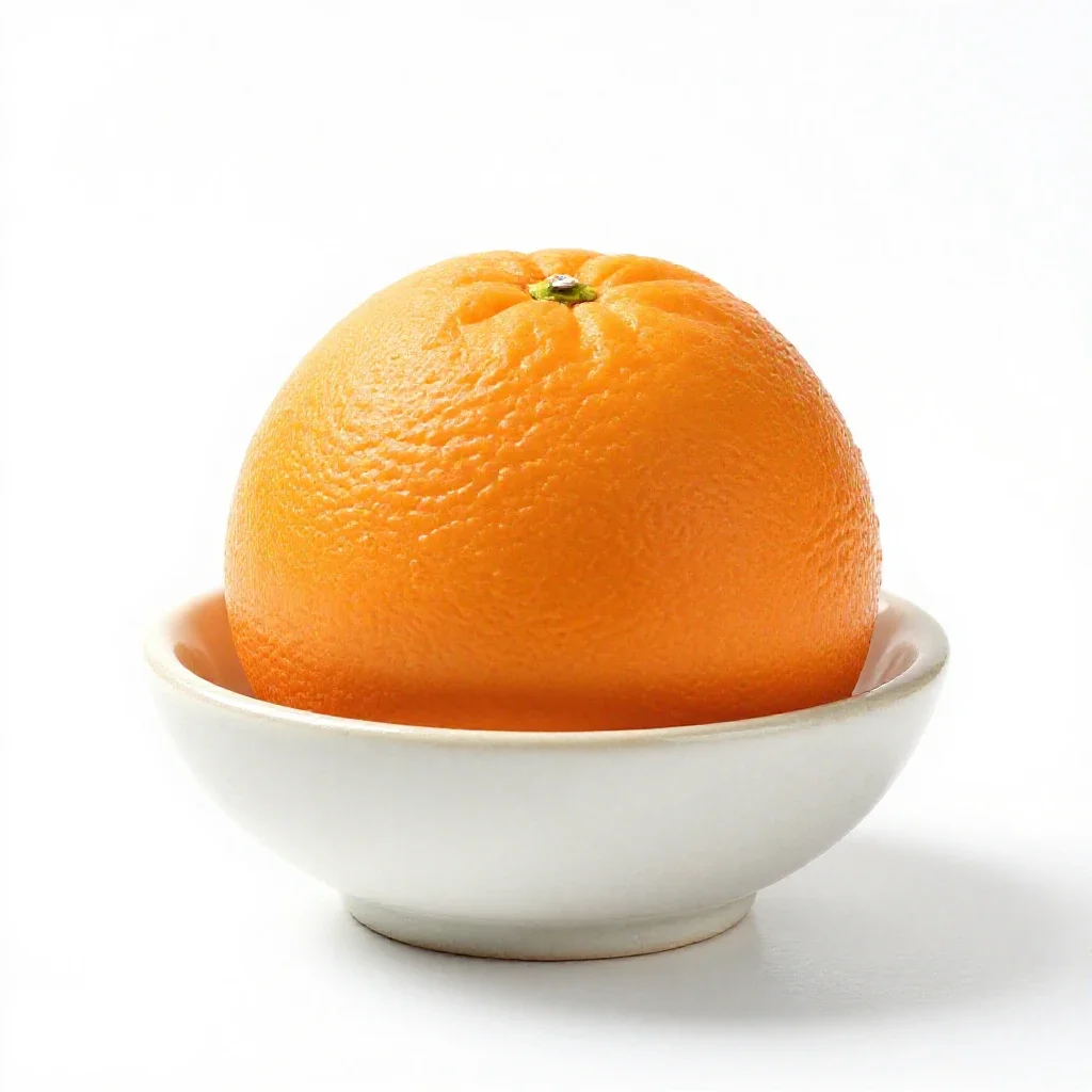 Sweet orange isolated on a white background