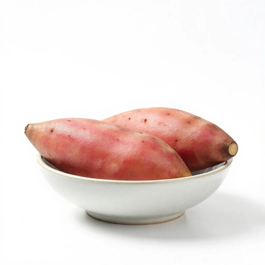 Sweet potato isolated on a white background