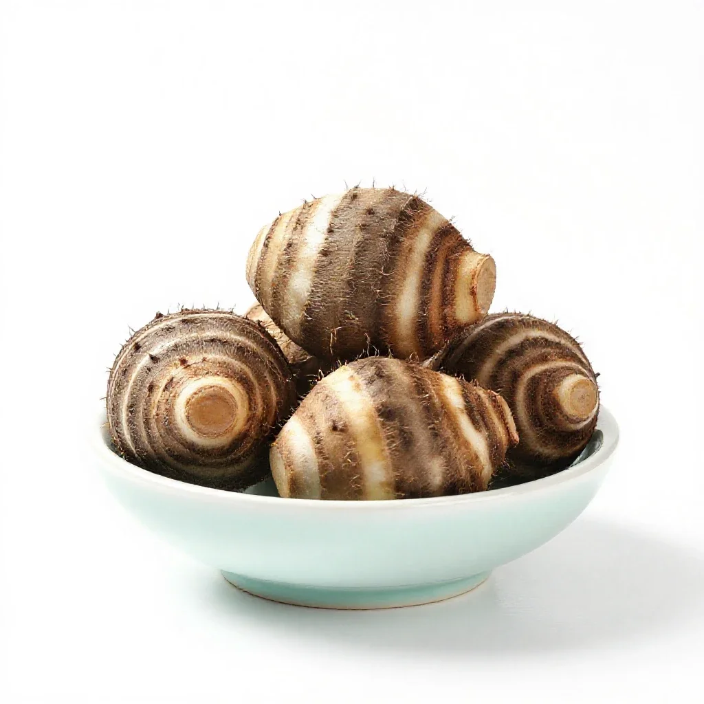 Taro isolated on a white background