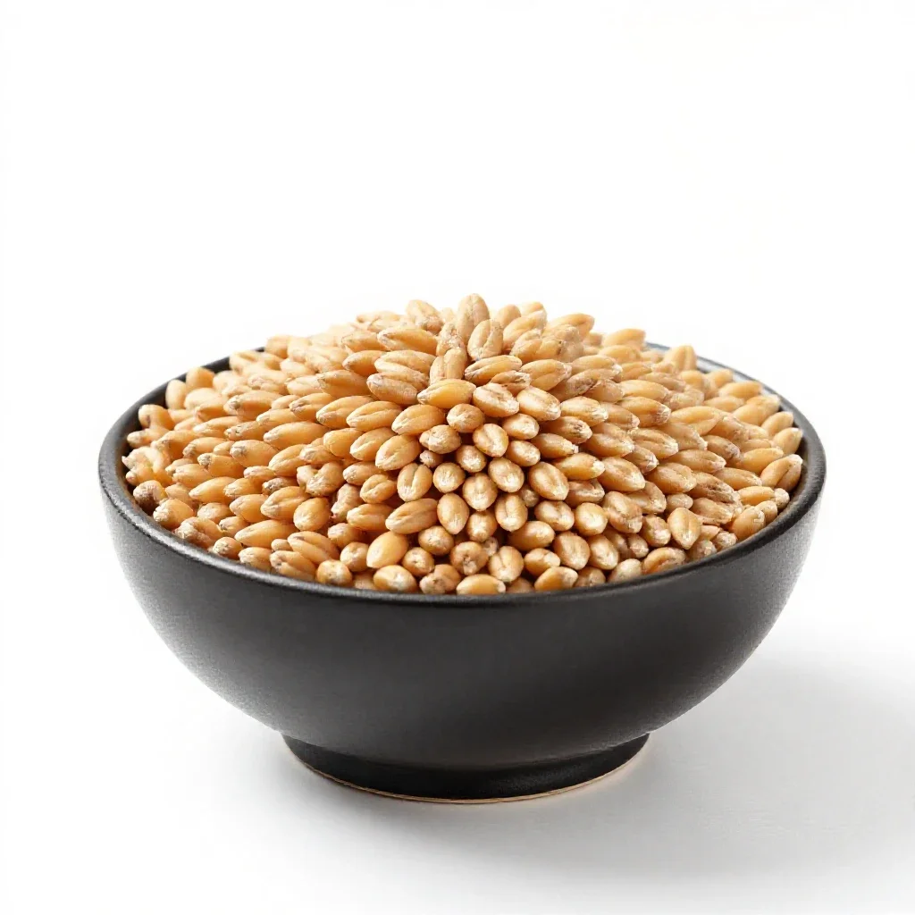 Wheat berry isolated on a white background