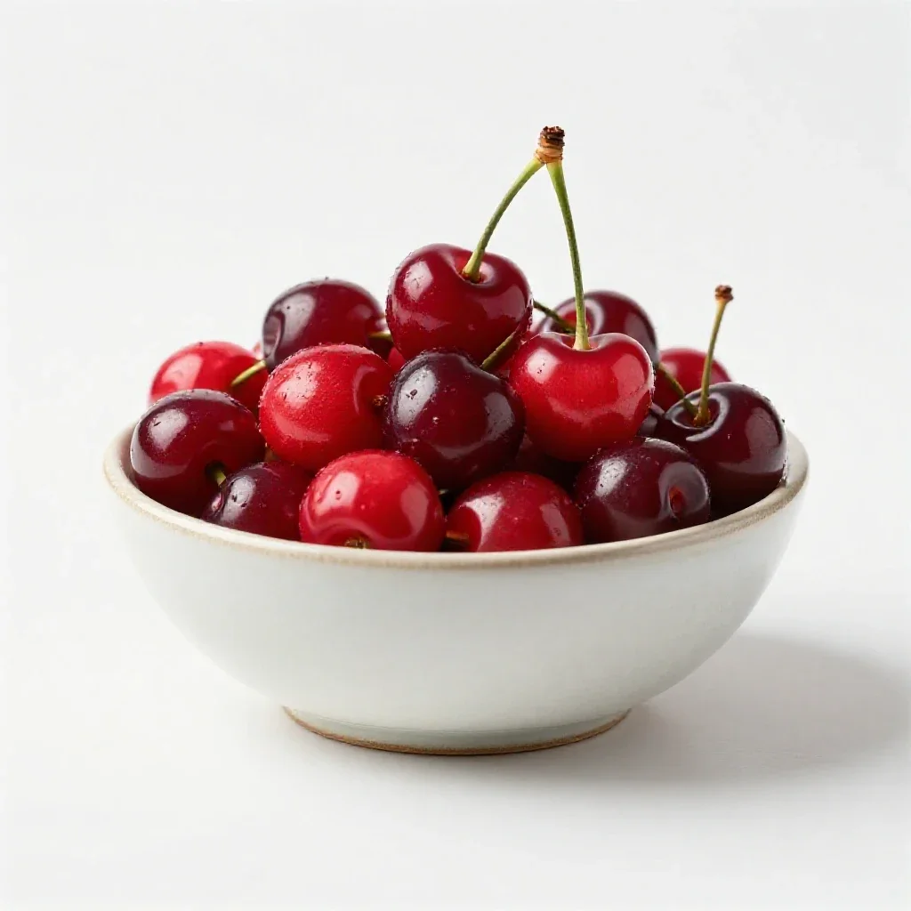 Wild cherry isolated on a white background