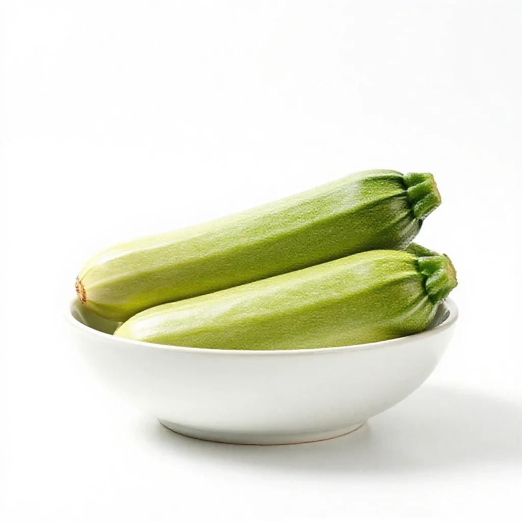 Zucchini isolated on a white background